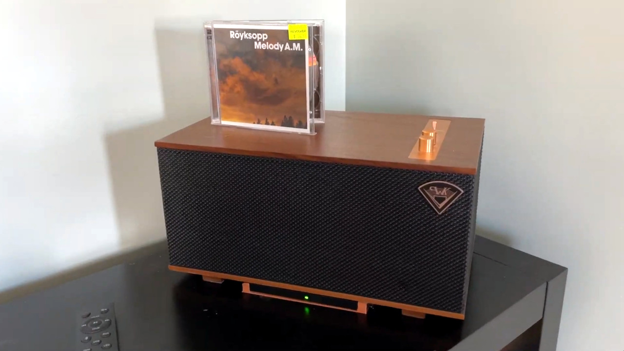 Custom Slimline CD Player Hides Out Under Speaker