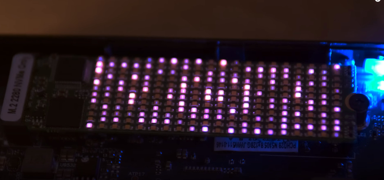 LED Matrix Built For M.2 Interface