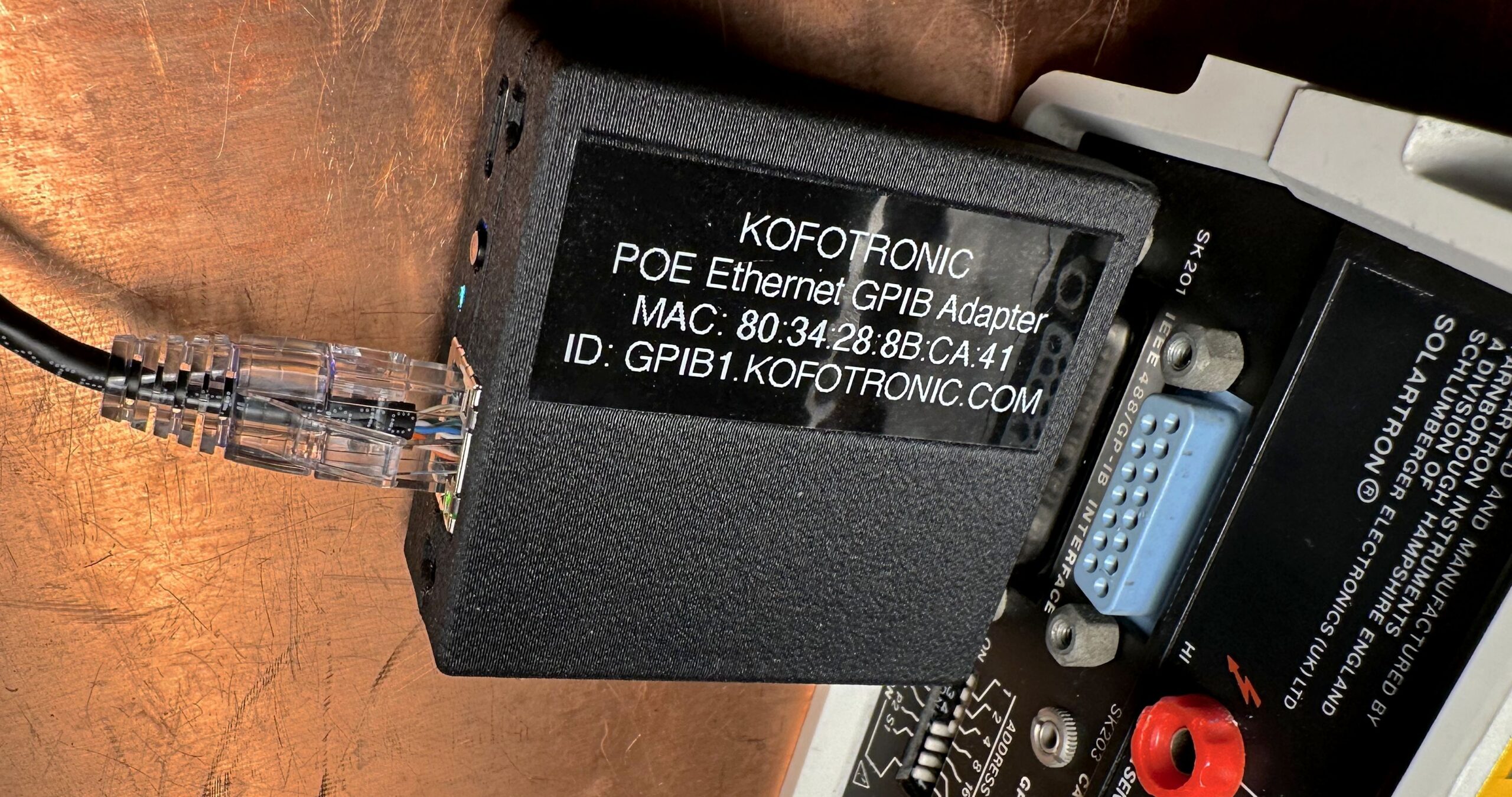 PoE-powered GPIB Adapter With Ethernet And USB-C Support