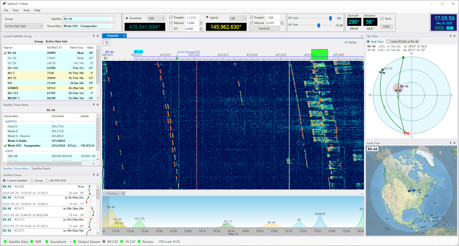 SkyRoof, A New Satellite Tracker For Hams