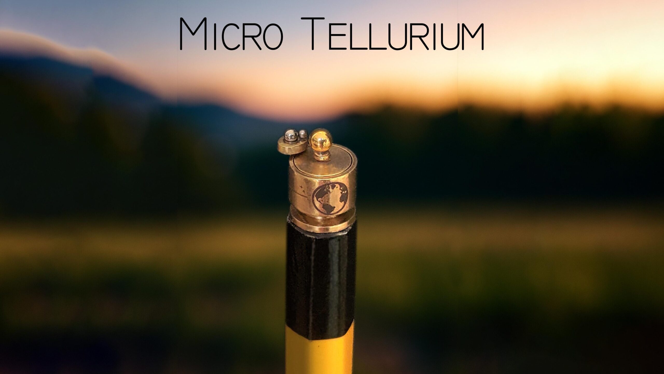 Tiny Tellurium Orbits Atop A Pencil