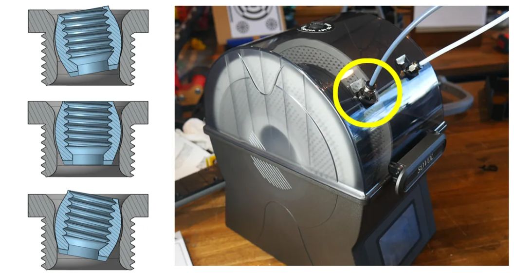 Upgrade Your Filament Dryer With A Swiveling Filament Port