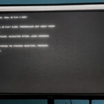 Closeup of WOPR interface on Raspberry Pi