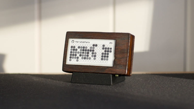 Track Your GitHub Activity With This E-Ink Display