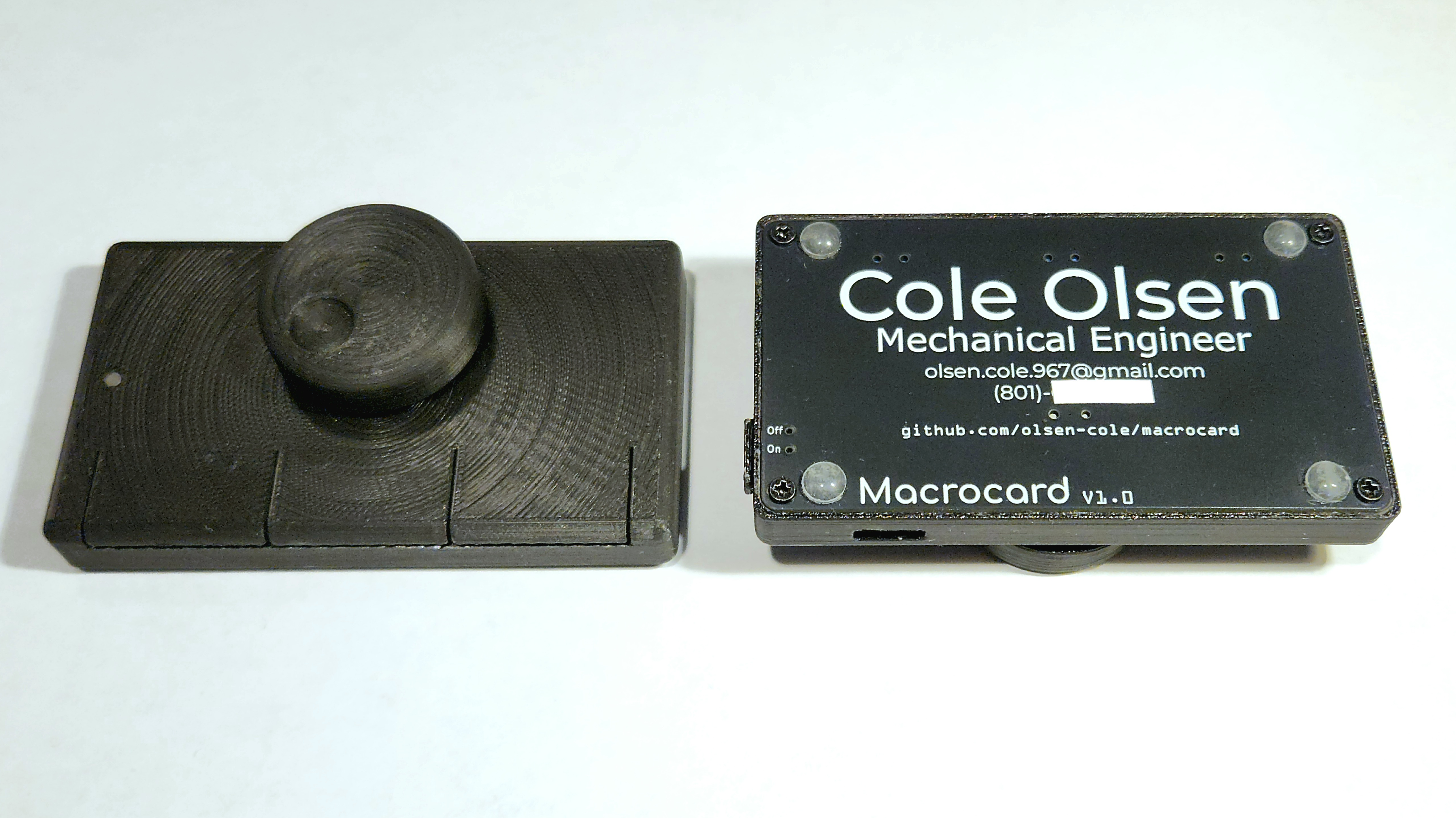Building A Macro Pad Into A Business Card