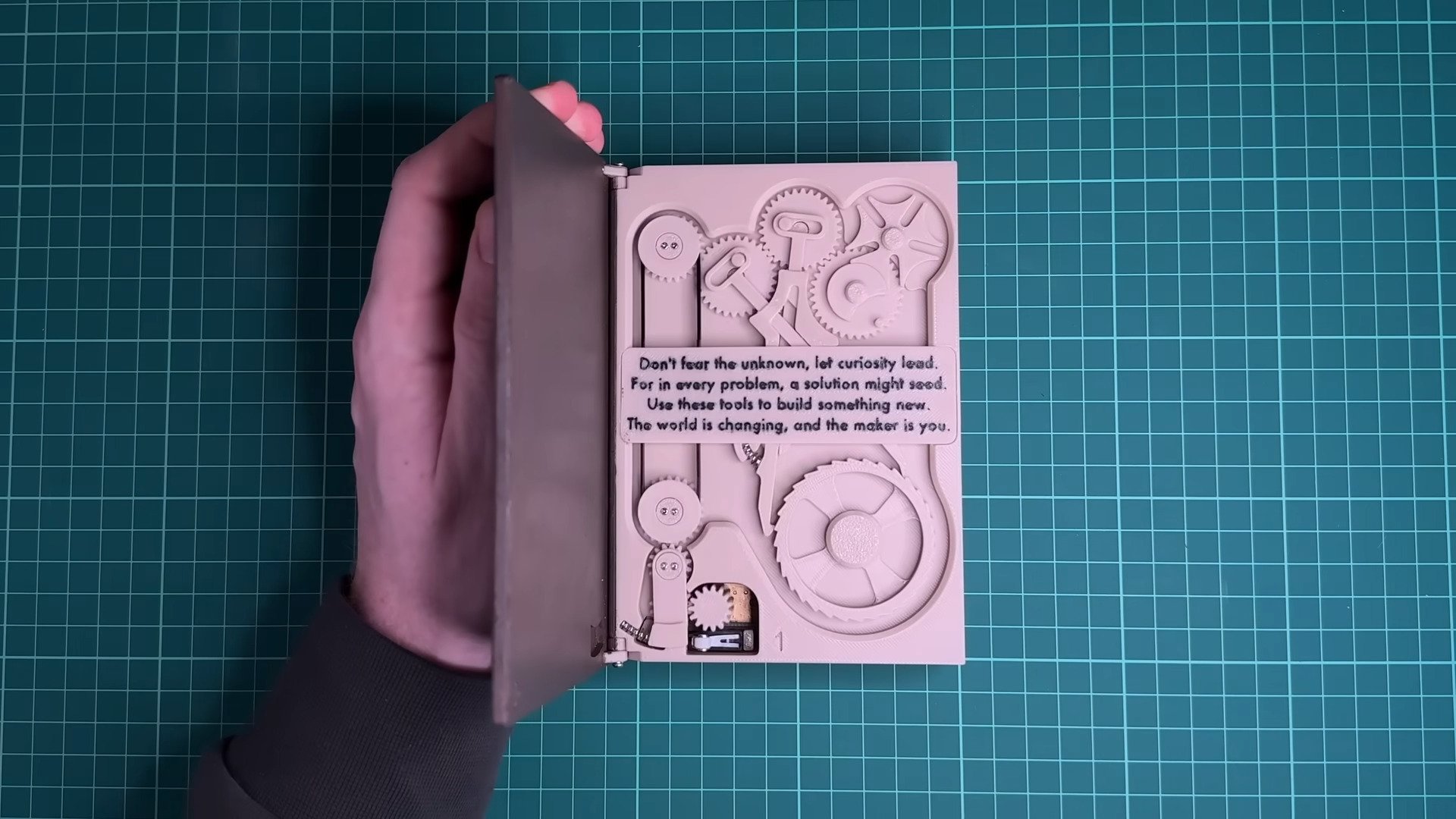 3D Printed “Book” Demonstrates Mechanical Actions