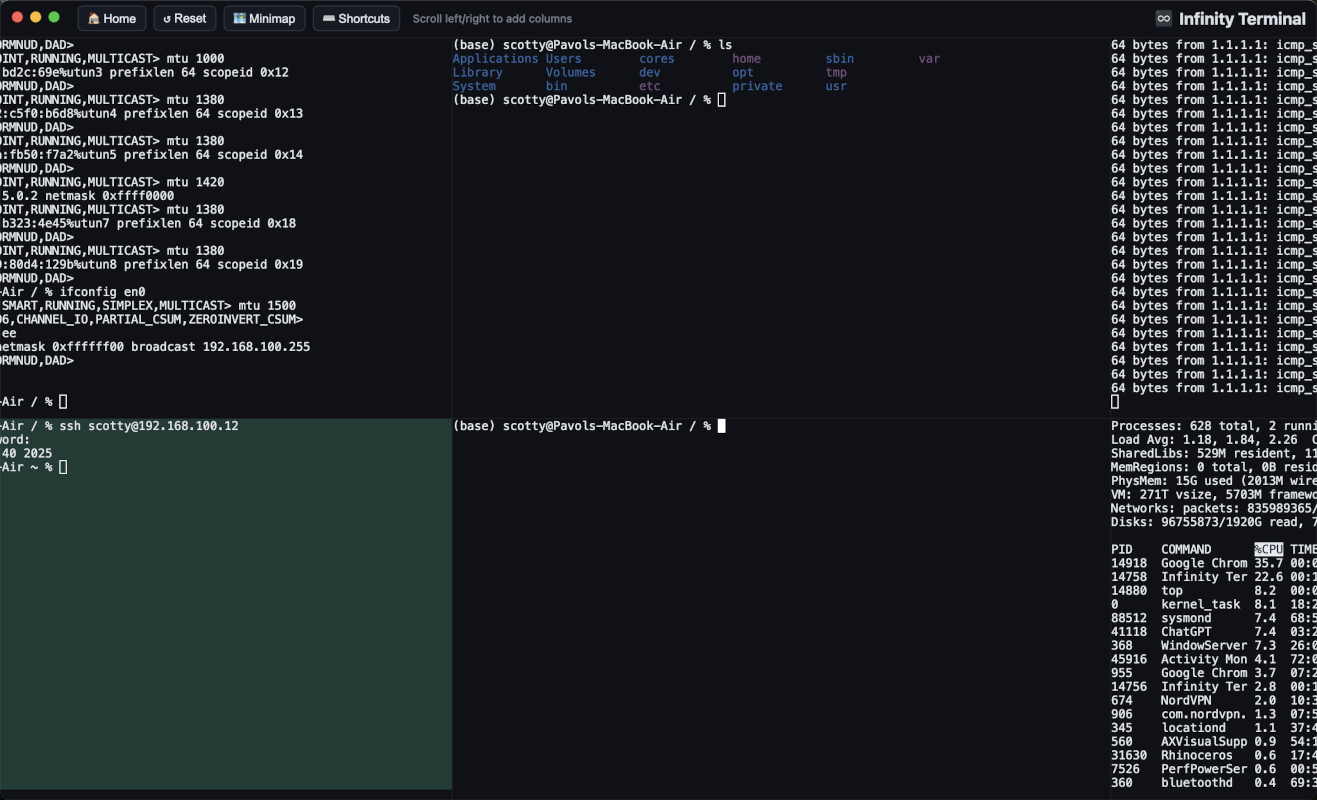 InfinityTerminal Brings Infinite Horizontal Scrolling