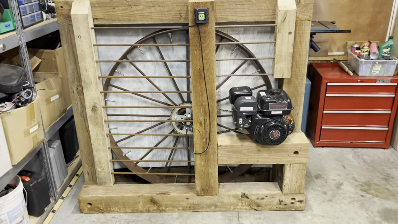 100-Year Old Wagon Wheel Becomes Dynamometer