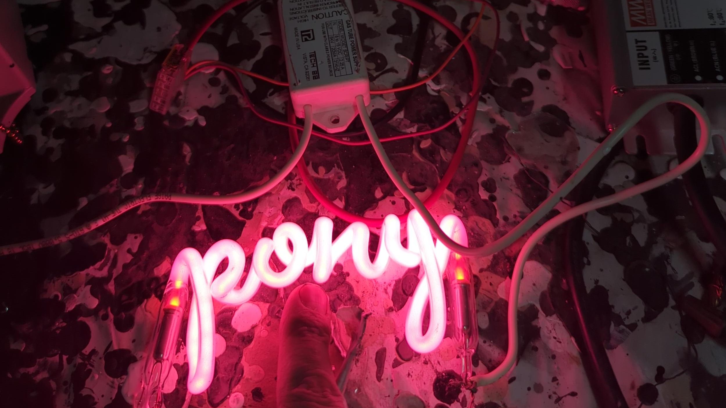 Wearable Neon Necklaces Run On Battery Power