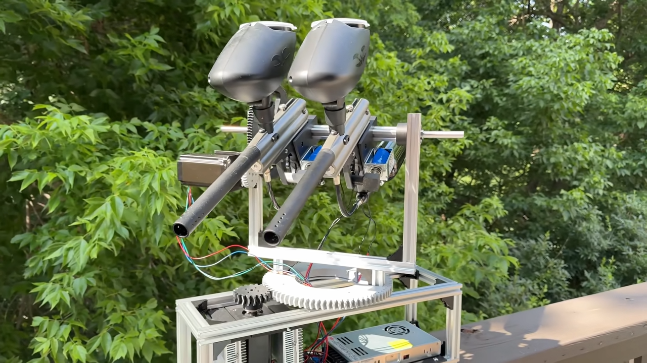 A Paintball Turret Controlled Via Xbox Controller