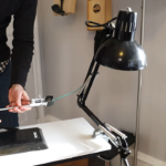 Folding Lamp Becomes A Tasty Reverb Tank