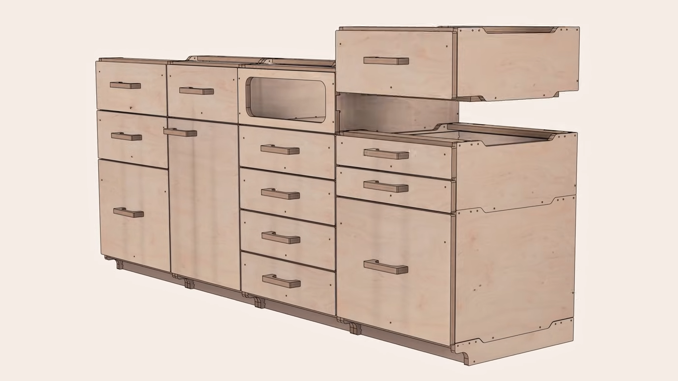 How To Make Big Cabinets On A Small CNC Router