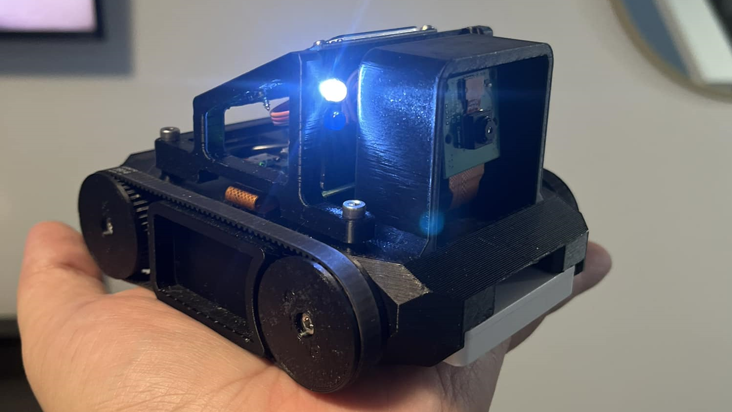 Pi Zero Powers A Little Indoor Rover