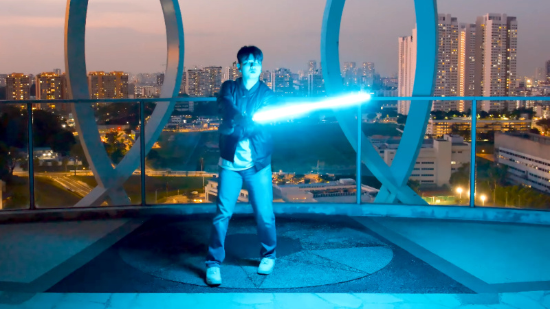 Screen-Accurate Lightsaber As A Practical Effect