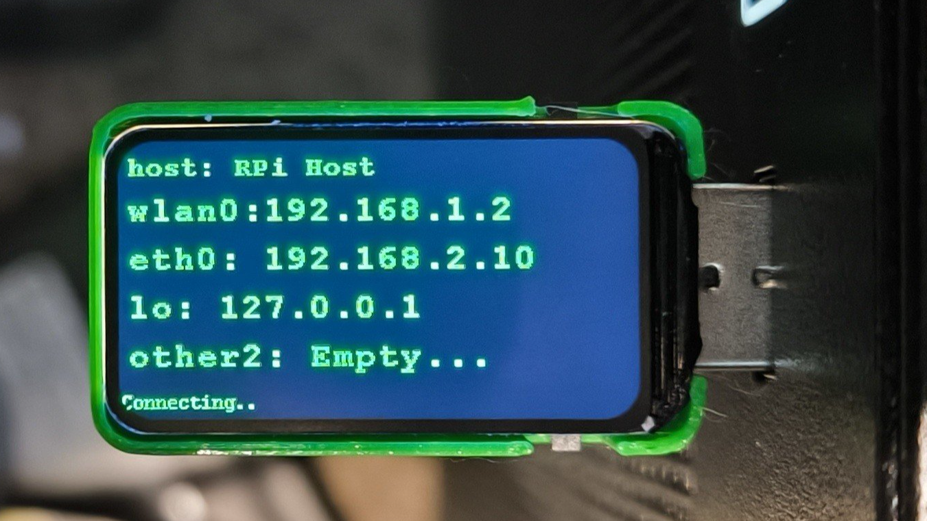 Plug Into USB, Read Hostname And IP Address