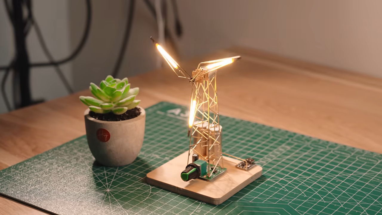 Windmill Desk Lamp Is Beautifully Soothing