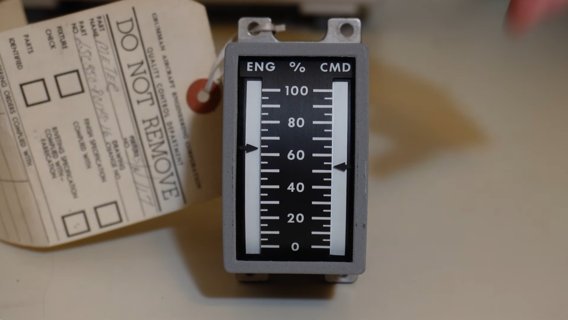 Apollo Lunar Module Thrust Meter Lives Again