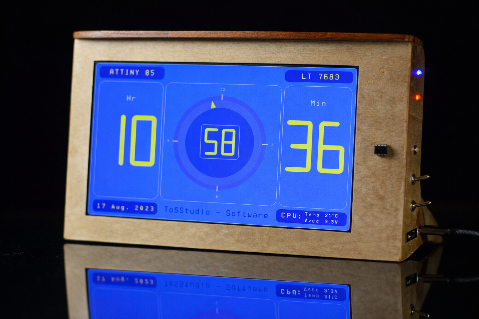 Drive 1024×600 Pixels Via I2C With An ATtiny85