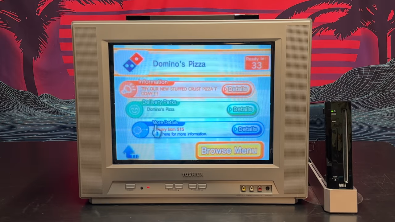 Ordering Pizza On The Nintendo Wii (Again)