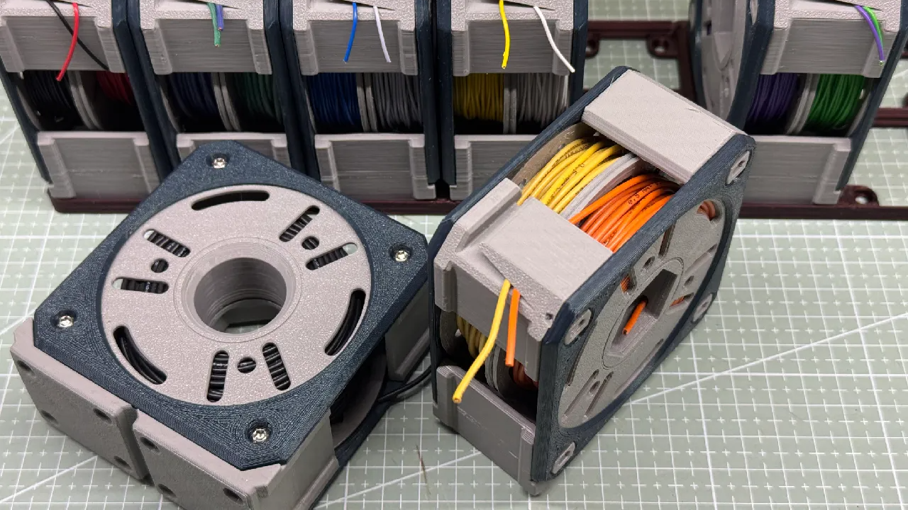 Print Your Own Standardized Wire Spool Storage