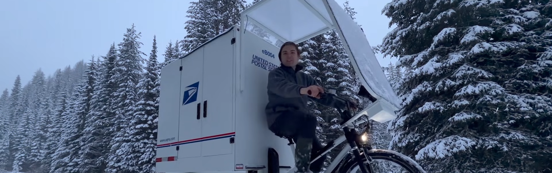 Sleeping Rough In Alaska With A USPS Cargo Bike